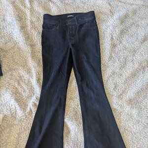 Express Bell Flair stretch jeans